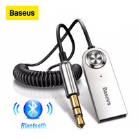 Baseus AUX Bluetooth адаптер автомобильный 3,5 мм Jack кабель программный ключ Handfree комплект аудио передатчик Авто Bluetooth 5,0 приемник 33014229624