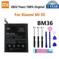 100% Оригинальный аккумулятор Xiao mi BM36 3200 мАч для Xiaomi Mi 5S Xiaomi5S Mi5S M5S высококачественные сменные батареи для телефона 33016510595