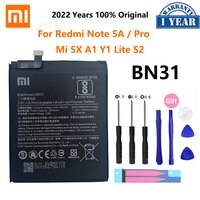 Аккумулятор Xiao Mi BN31 для Xiaomi Mi 5X, Mi5X, Redmi Note 5A/Pro, Mi A1, Redmi Y1 Lite, S2, 3000 мАч, батареи и инструменты, оригинал 33018203162
