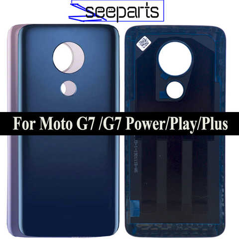 Для Motorola Moto G7 Крышка батарейного отсека задняя крышка Корпус для Moto G7 Play задняя крышка корпус G7 Plus Крышка батарейного отсека G7 крышка питания 33024067006