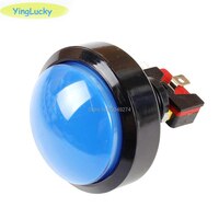 60 мм аркадные кнопки, большие круглые светодиодные светильники с микропереключателем для DIY аркадных фотосессий, в, большой купольный светильник Swit 33028873701