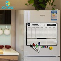 Магнитный Еженедельный и ежемесячный планировщик A3, белая доска на холодильник 33039504452