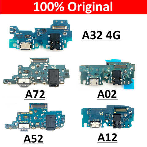 10 шт. док-разъем USB зарядное устройство порт для зарядки гибкий кабель микрофонная плата для Samsung Galaxy A12 A02 A52 A72 A32 4G A10s A20s 33039845626