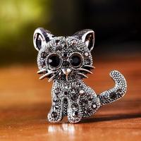 Броши-кошки для женщин, серебряные ювелирные украшения 33040079949