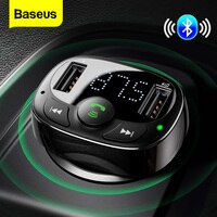 Автомобильный FM-передатчик Baseus, Bluetooth, громкая связь для mp3-плеера мобильный телефон с 3.4A Dual автомобильное usb-устройство для зарядки телефона 33043553755
