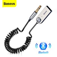 Baseus Aux Bluetooth адаптер для автомобиля 3,5 мм разъем Aux Bluetooth 5,0 4,2 4,0 приемник динамик аудио музыкальный приемник 33046270711