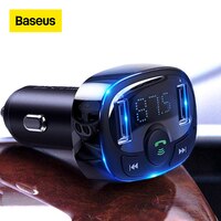 FM-трансмиттер Baseus с Bluetooth и 2 USB-портами, 3,4 А 33047594480