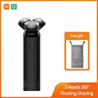 Электробритва Xiaomi Mijia Electric Shaver, бритва для бритья бороды для мужчин, сухое и влажное бритье, триммер, аккумуляторная моющаяся 3D головка с двойными лезвиями 33052083669