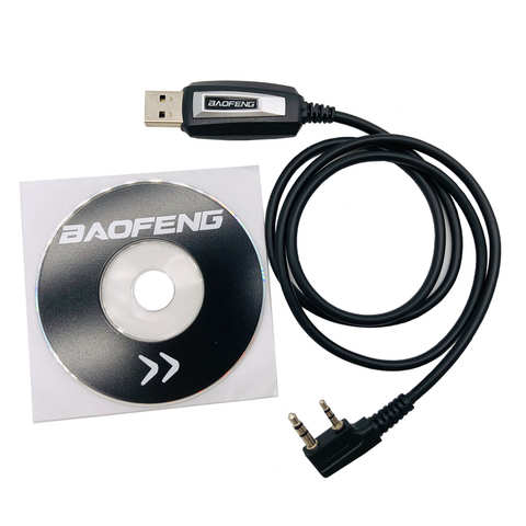 Оригинальный Портативный USB-кабель Baofeng для программирования с приводом, CD-диск для двусторонней радиосвязи, портативная рация, UV-5R BF888S 33053227296