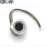 Круглый круглый RGB кольцевой индикатор GROW R503, светодиодный индикатор с управлением, 3,3 В постоянного тока, MX1.0-6 контактов, емкостный модуль для сканирования отпечатков пальцев 33053655412