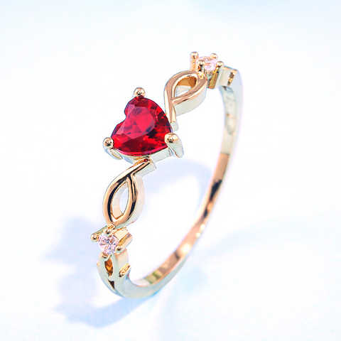 Кольцо с сердцем для женщин, модный камень циркон 33060491517
