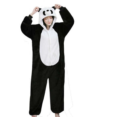 3D Panda Onesie взрослый белый медведь кигуруми пижама мужской и женский костюм пижама пижама Косплей 33063610592