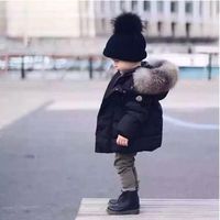Пальто для мальчиков, зимняя детская модная повседневная теплая верхняя одежда с капюшоном для детей, плотные спортивные пальто для мальчиков, куртки, одежда, Женская парка 4000005938845