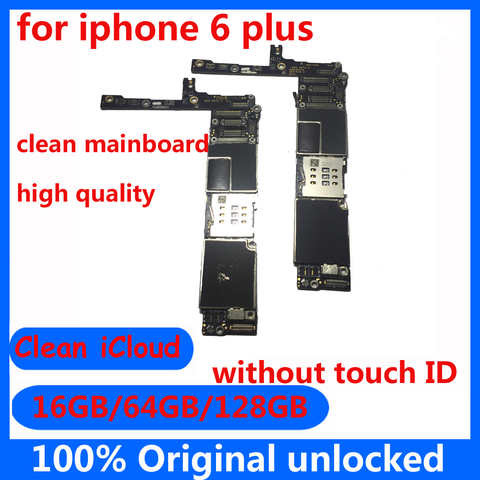 Оригинальная разблокированная материнская плата для Iphone 6 Plus 6 P Clean iCloud с/без Touch ID 16 Гб 64 Гб 128 ГБ для Iphone 6 Plus материнская плата 4000012969866
