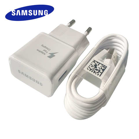 Samsung Galaxy s22 s20 s21 s10 s9 S8 plus note 20 10 9 8 + A90 9 В/1,67 а адаптивный USB-адаптер для быстрой зарядки, дорожный кабель типа C 4000015402510