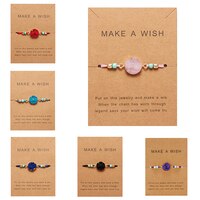 Браслет Make Wish с бумажными карточками, ручная работа, на удачу, красный браслет с веревкой, женский разноцветный цвет, раньше для женщин, ювелирные изделия дружбы 4000018102974