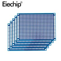 монтажная плата 5x7 см синий двухсторонний прототип печатной платы 70x90 мм универсальная печатная плата для экспериментальной печатной платы Arduino 4000033405046