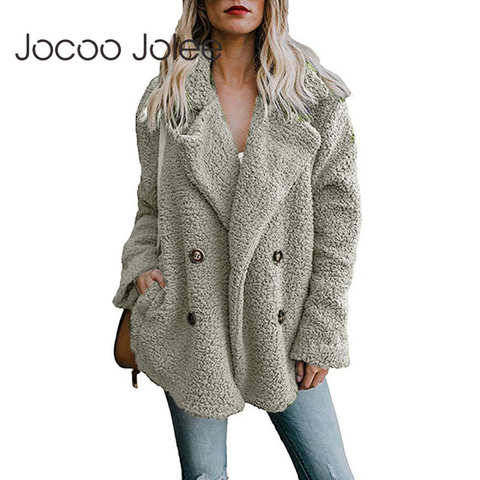 Женское теплое пальто Jocoo Jolee из искусственного меха 4000038900157