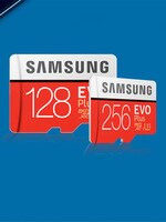 Карта памяти microSD SAMSUNG, карта Micro SD класса 10, 128 ГБ, 256 ГБ, 64 ГБ, EVO Plus, tarjeta, TF-карта 4K, 32 ГБ 4000039421035