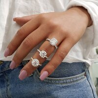 ZHOUYANG кольцо для женщин Лидер продаж кубический цирконий подарок модные украшения R842 4000058432735