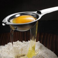 Яичный сепаратор из нержавеющей стали, яичный желток, белый сепаратор с длинной ручкой, фотофильтр, кухонные инструменты для яиц, приспособления для готовки 4000072225321
