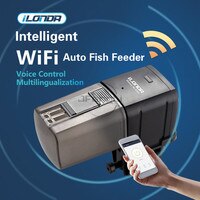 Устройство для автоматической кормления рыбок Ilonda, умное управление через приложение, Wi-Fi 4000072366725