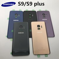 Заднее стекло для SAMSUNG Galaxy S9 G960 S9 Plus G965 G965F, крышка аккумулятора, задняя крышка корпуса, детали 4000083470775