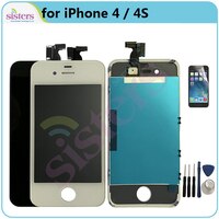 ЖК-дисплей для iPhone 4, сенсорный экран с дигитайзером в сборе для замены телефона, протестирован 4000093014617
