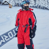 Мужской комбинезон с капюшоном, Спортивный зимний комбинезон для катания на лыжах, флисовая женская одежда для сноубординга, теплый водонепроницаемый мужской комбинезон, 2021 4000094364538