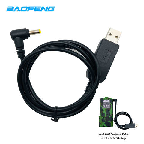 Оригинальный зарядный USB-кабель Baofeng для UV5RE UV-5R UV 5R pro 3800mAh удлиняющий аккумулятор UV5R pro Walkie Talkie 4000100379872