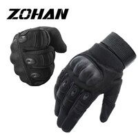 Тактические перчатки ZOHAN, перчатки для стрельбы, перчатки для верховой езды с пальцами, перчатки для страйкбола, охоты, стрельбы, военные перчатки для сенсорных экранов для мужчин 4000111029599