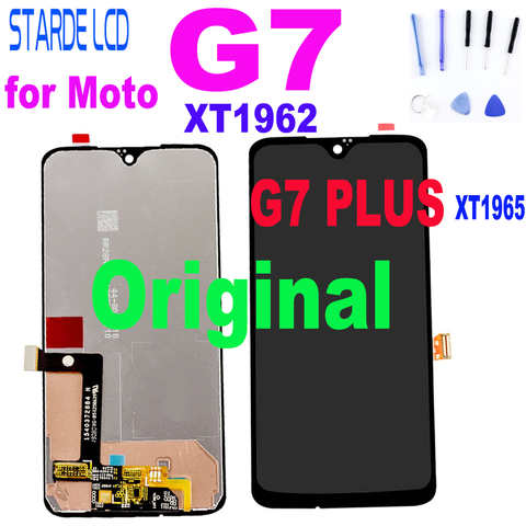 Оригинальный ЖК-экран для Moto G7 xtмонжер Дисплей сенсорный дигитайзер экран стекло Замена для Motorola G7 Plus дисплей g 7 ЖК 4000114767911