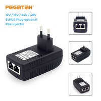 Пассивный POE инжектор PEGATAH, 100 Мбит/с, 12 В, 2 А, 15 В, 1 А, 24 В, 1 А, 48 в, а, выход для POE Cam, POE адаптер для IP-камеры AP 4000124393961