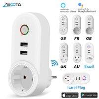Умная Wi-Fi электрическая розетка с дистанционным управлением через приложение Smartlife Alexa Google Home 4000125073782