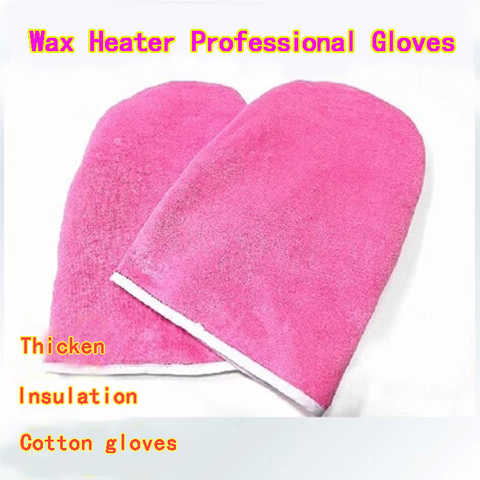 Перчатки для защиты от воска, защитные перчатки розового цвета для рук, для разогрева, профессиональные СПА Хлопковые варежки для полотенец, 1 пара 4000127710664