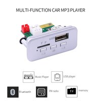KEBIDU 5 в 12 В Автомобильный MP3-плеер декодер плата аудио модуль беспроводной FM-приемник радио WMA FM TF USB 3,5 мм AUX для автомобильных аксессуаров 4000130205502
