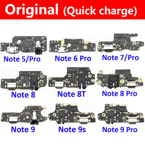 Оригинальный USB-порт для зарядки, док-разъем, зарядная плата, гибкий кабель для Xiaomi Redmi Note 5, 6, 7, 8, 8T, 9 Pro, 9S, 10, 10s, 11, 4G 4000146712637