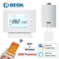 Смарт-термостат Beok беспроводной с поддержкой Wi-Fi и USB [Code: BKO3NMK2] 4000150211289