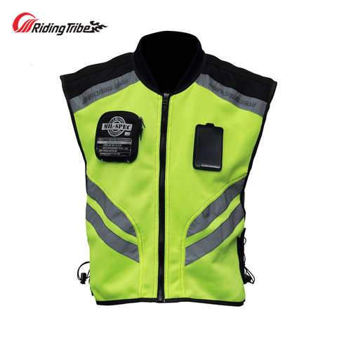 Мотоциклетная Светоотражающая куртка для верховой езды, жилет для безопасности, одежда для предупреждения, высокая видимость, мотоциклетный жилет, командная форма 4000153117742