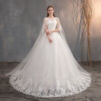 2022 китайское свадебное платье с длинной шляпой кружевное свадебное платье с длинным шлейфом Вышивка Принцесса Плюс Размер свадебное платье 4000166877975