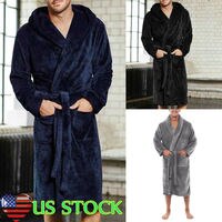 Мужские зимние теплые халаты, толстая удлиненная плюшевая шаль, халат, кимоно, домашняя одежда, халат с длинным рукавом, пальто, горячая распродажа 4000182327276
