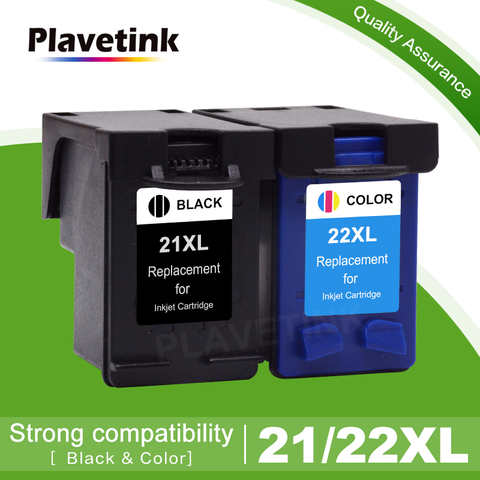 Чернильный картридж Plavetink 21XL 22XL для принтера HP 21, 22 XL Deskjet F380, F2180, F2280, F4180, F4100, F2100 4000195631832
