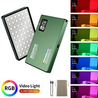 Полноцветный светодиодный светильник soonpho для камеры, с регулируемой яркостью, 2500-8500 к, двухцветная светильник, индекс цветопередачи, 95 + 4000202188035