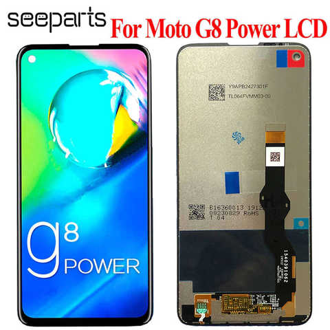 Протестированный ЖК-дисплей 6,4 дюйма для Motorola Moto G8 Power, сенсорный стеклянный дигитайзер в сборе G8Power XT-2041-1 Lcd 4000207742645