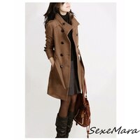 Лидер продаж 2022, Кашемировое модное длинное женское пальто для офиса, женская накидка, пальто для женщин 4000225629648