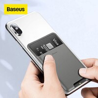 Универсальный чехол-бумажник Baseus с отделениями для карт для телефона iPhone 12 11Pro Max X Sumsung Case 3M, силиконовый чехол-Сумочка для телефона 4000235397724