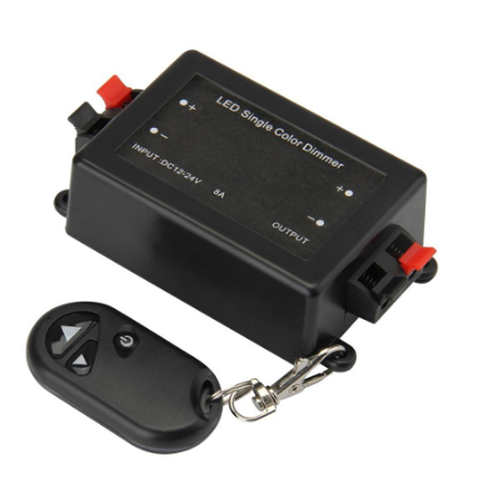 Светодиодный светильник с одним цветным диммером, беспроводной светодиодный контроллер с 3 кнопками, 12 В, 24 В, постоянный ток 8A, для SMD 5050 5630, 3528 4000241878899