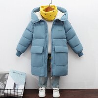 Куртка для мальчиков и девочек, зимнее пальто, детские куртки, детское плотное длинное пальто, детская теплая верхняя одежда, пальто с капюшоном, комбинезон, верхняя одежда 4000254010170