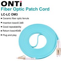 ONTi 10G OM3 LC-LC UPC Многомодовый Дуплекс 3,0 мм волоконно-оптический патч-корд LC-LC волоконно-оптический патч-кабель 4000262085184