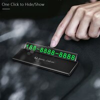 Парковочная автовизитка, ультратонкая, светящаяся, открытие в один клик 4000277998780